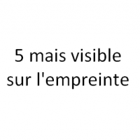 5 mais visible sur l'empreinte