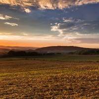 En plaine, dans les champs